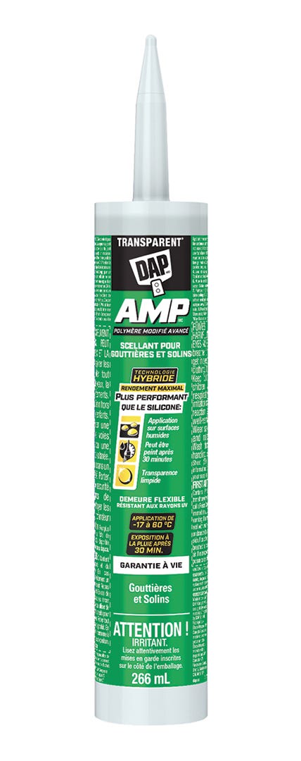 AMP Sealant, Gutters and Flashings, 266 ml, Clear