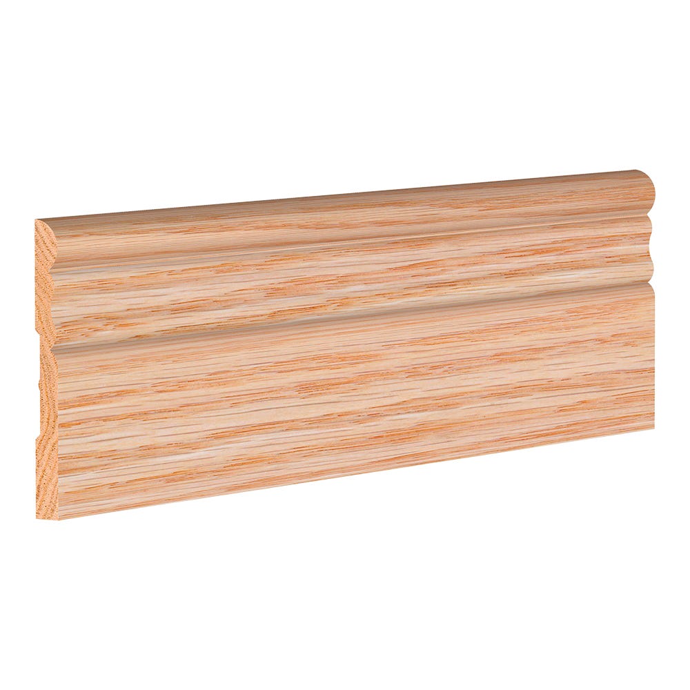 Natural Oak Baseboard, 5/16 in. x 3-1/8 in. x 8 ft.