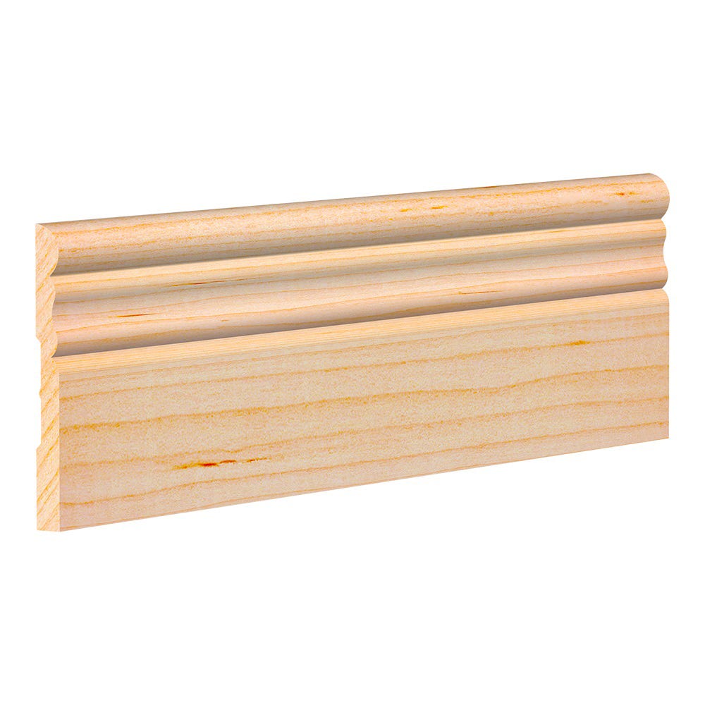 Solid Pine Baseboard, natural, 5/16 in. x 3-1/8 in. x 8 ft.