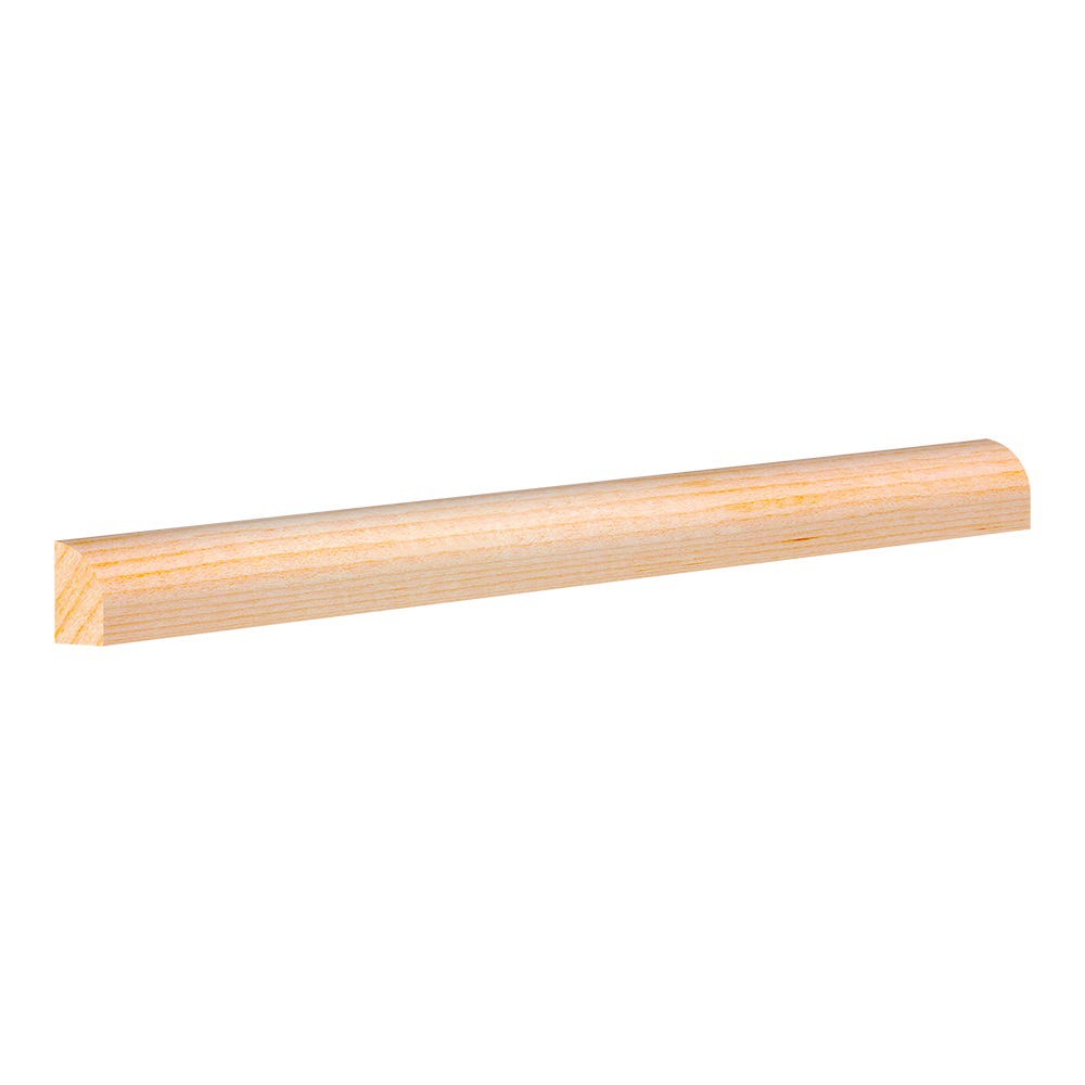 Solid Pine Quarter Round, natural, 3/8 in. x 11/16 in. x 8 ft.