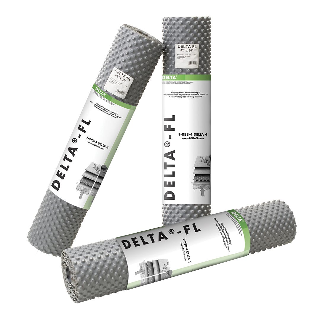 DELTA-FL Membrane for Slab-On-Grade Floors, 3.5 ft. x 30 ft.