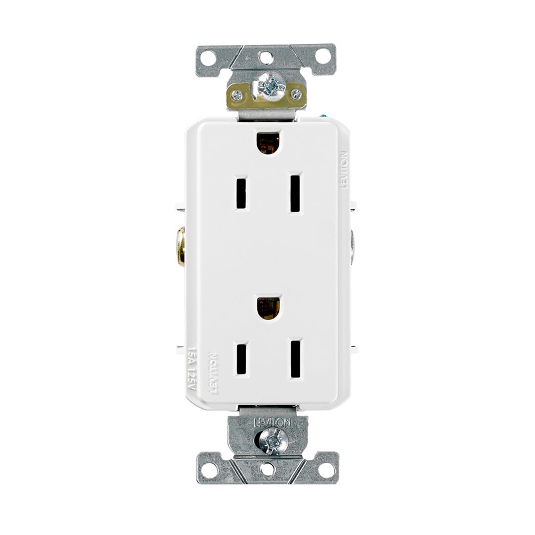 Commercial DECORA Outlet, 15 A, White