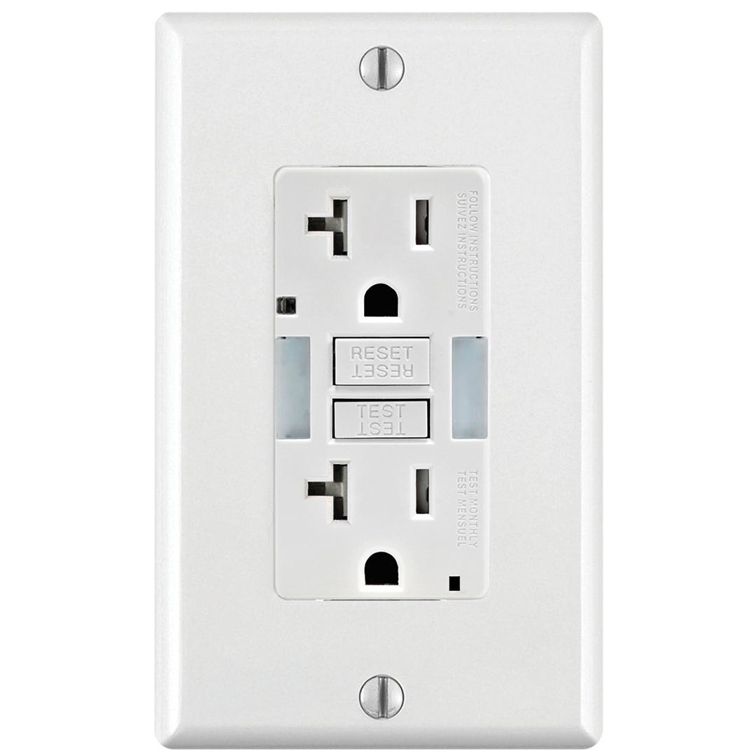 DDFT Outlet, 20 A, LED Guide