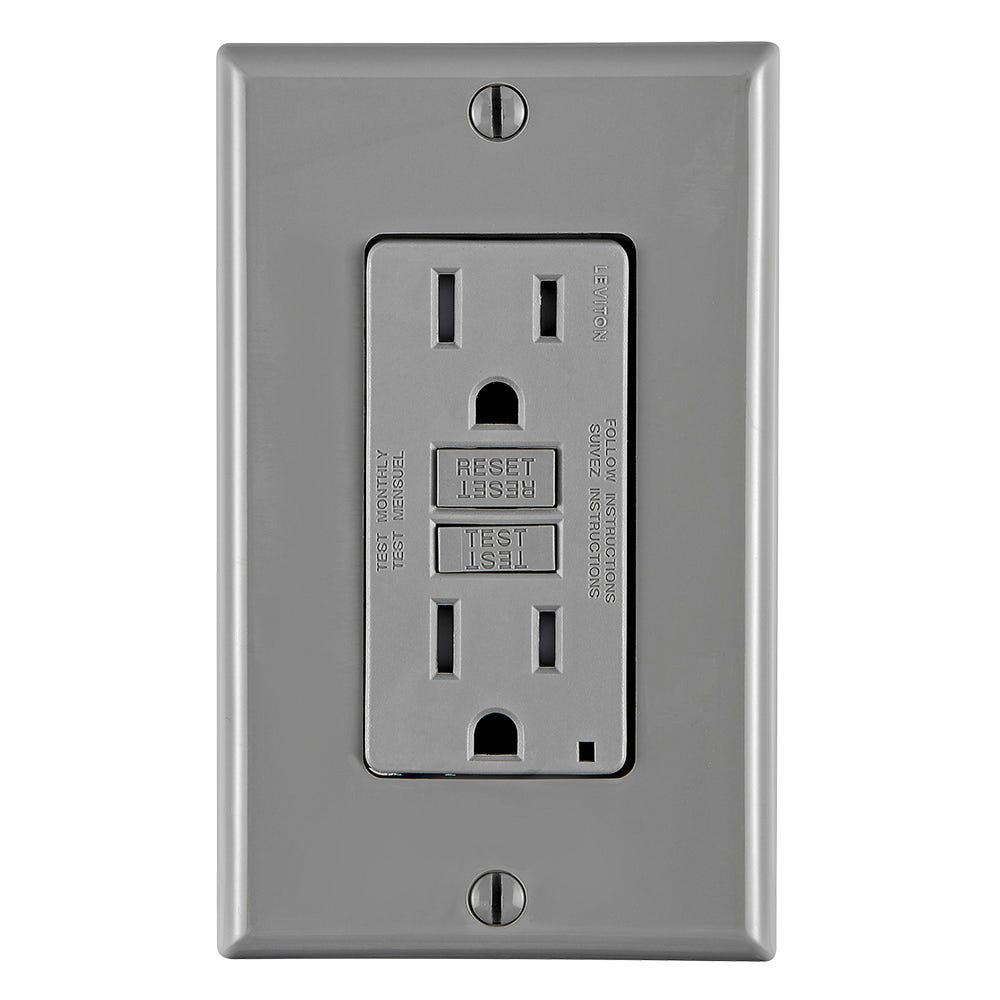 DDFT Outlet, 15 A, Gray