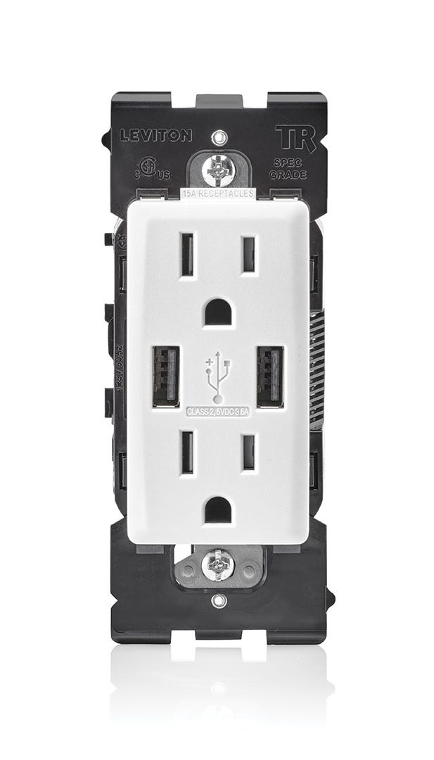 Renu Outlet, 15 A, USB Charger Type-A