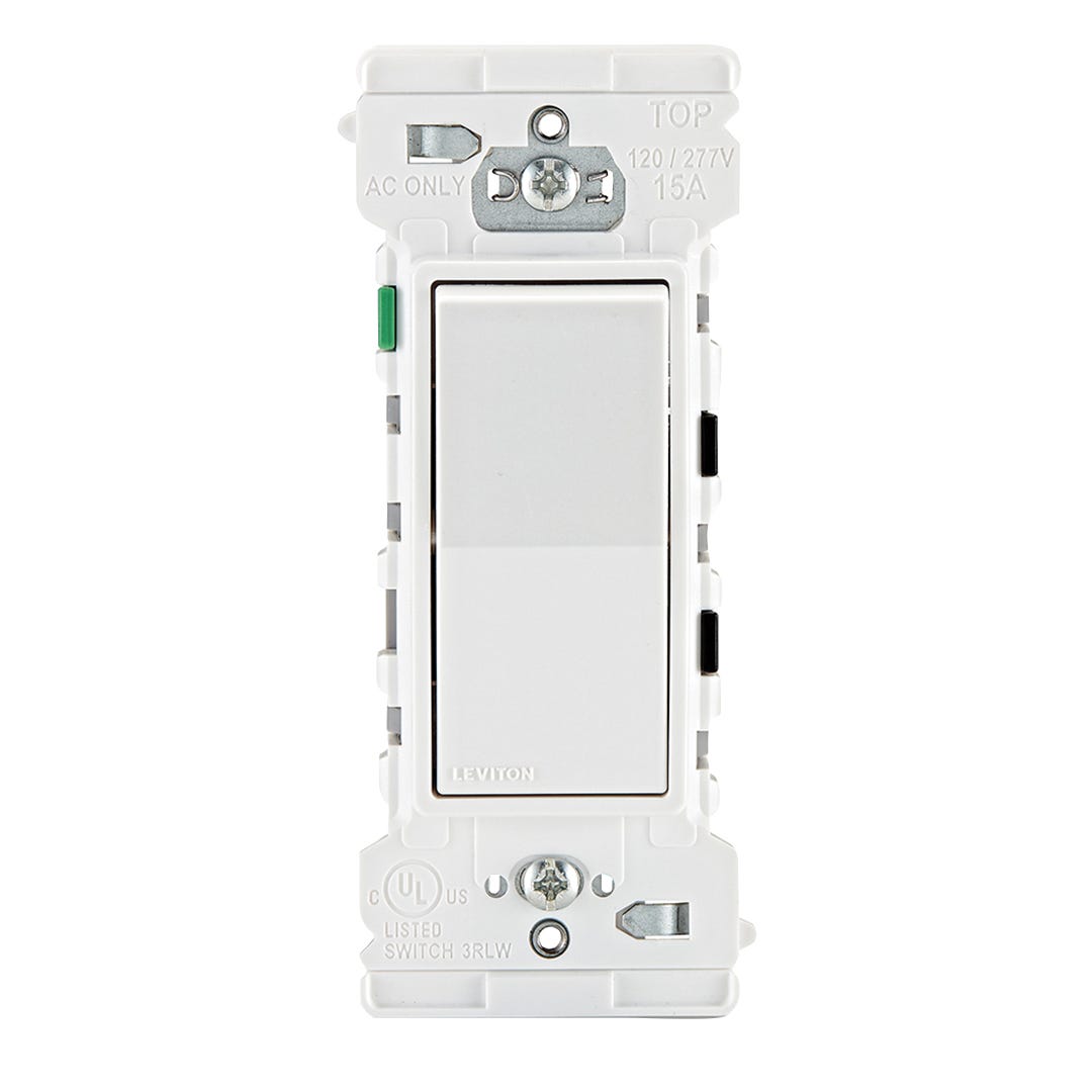DECORA EDGE Single Pole Switch, 10/Pack