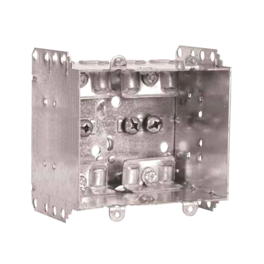 Double Electrical Box, Welded, 4 in. x 3 in. x 2.5 in.