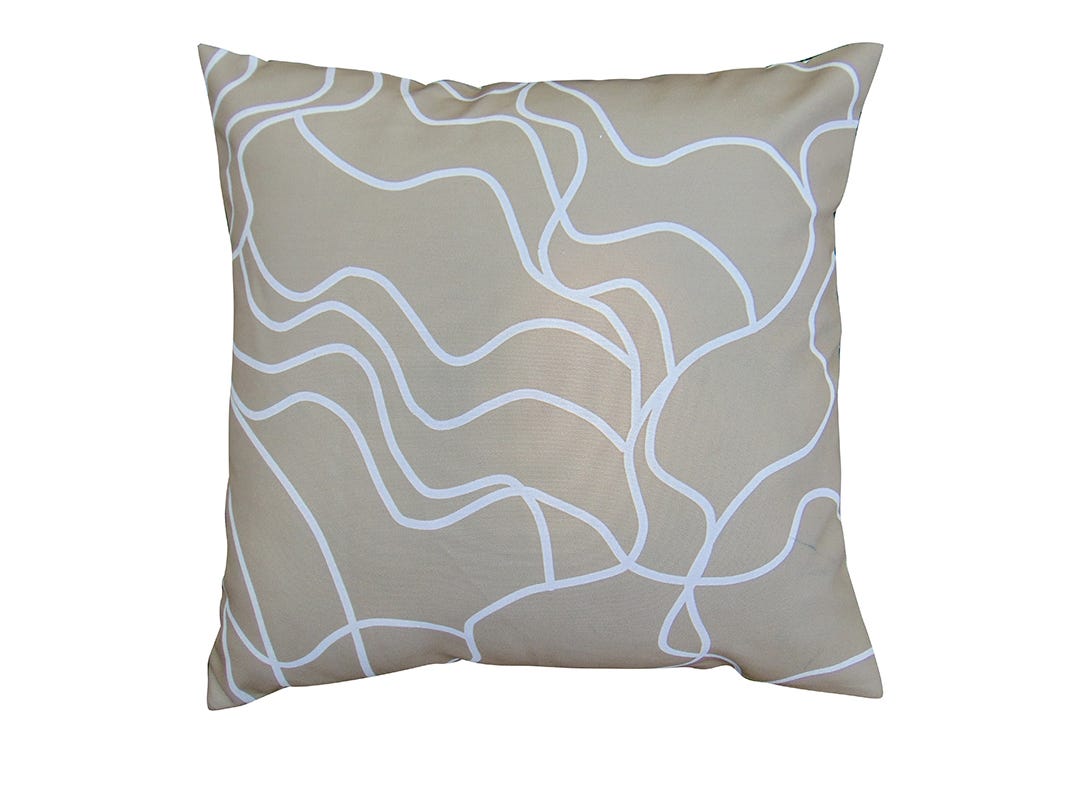 Printed Outdoor Cushion, 18 in. x 18 in., Beige