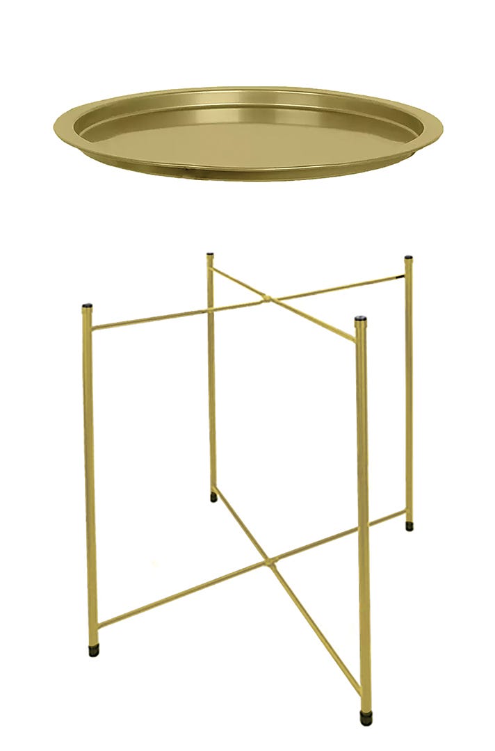Small Folding Coffee Table, gold