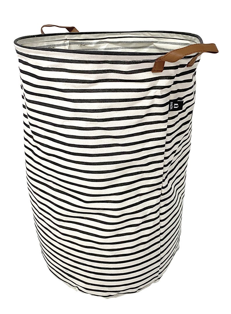 DALIA Collapsible Laundry Basket with Stripes