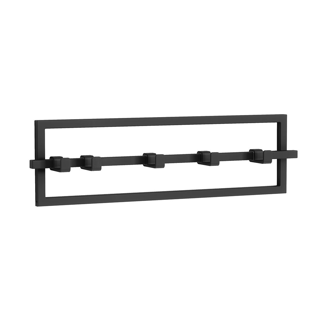CUBIKO Wall Mount with 5 Hooks, Black