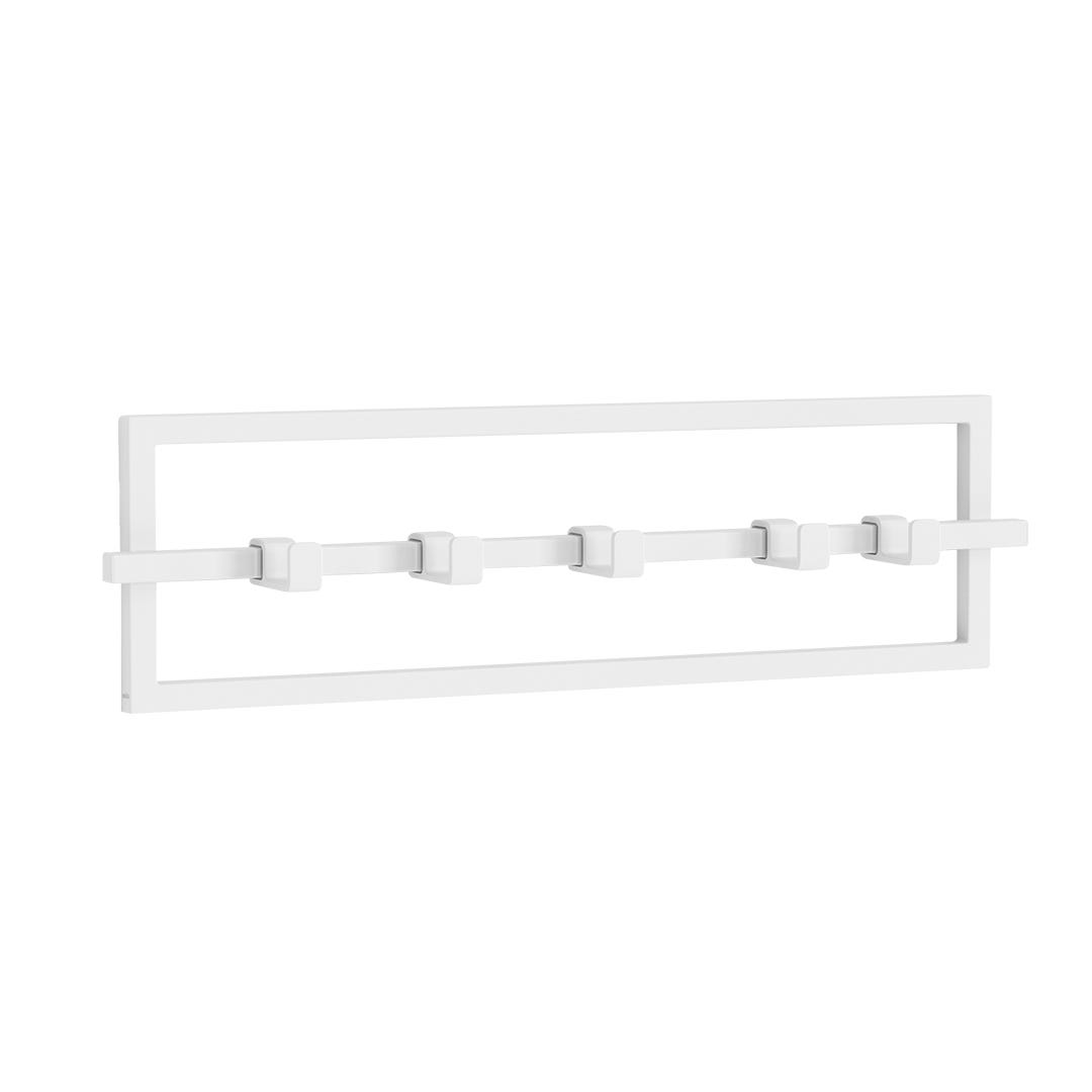 CUBIKO Wall Mount with 5 Hooks, White