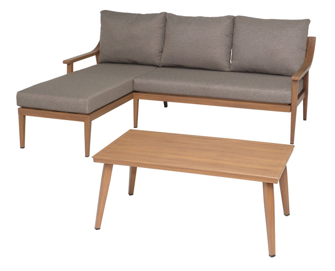 GENOVA Conversation Set, 3 pieces, Natural/Beige
