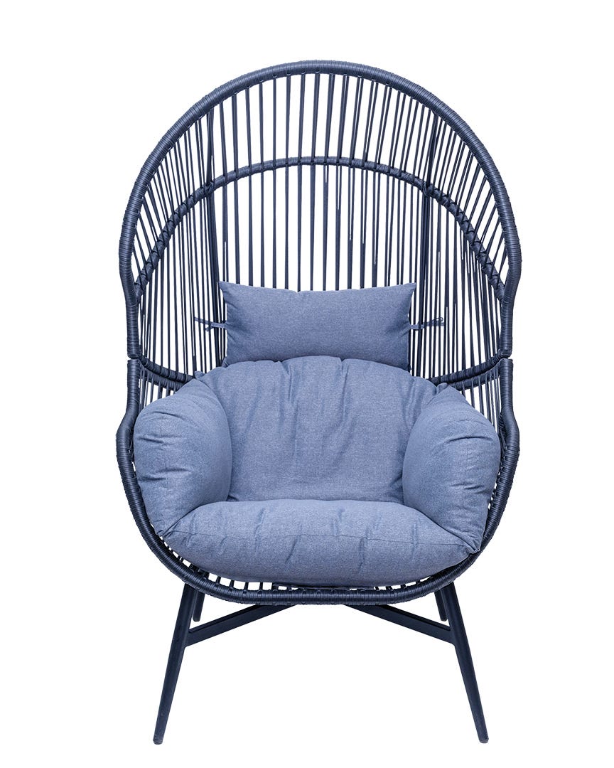 CAPRI Chair, 33.9 in. x 32.5 in. x 56.7 in., Grey