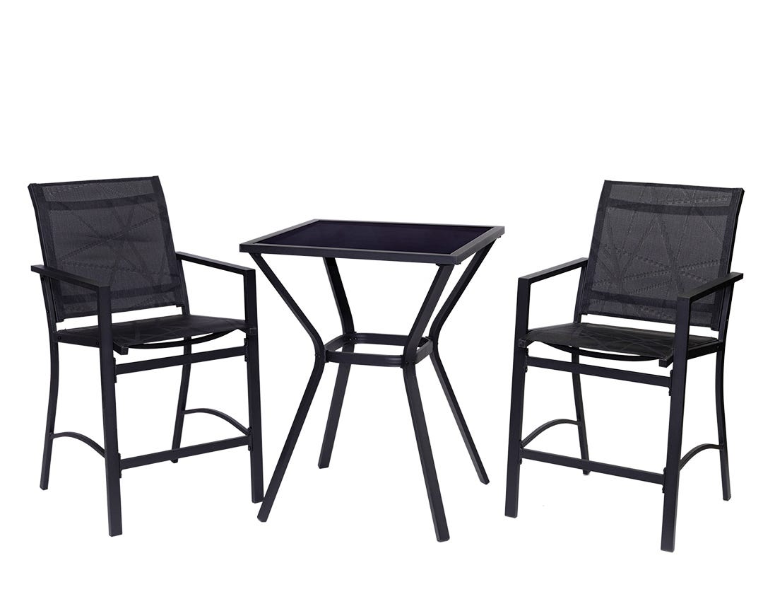 SOCHI Bistro Set, black