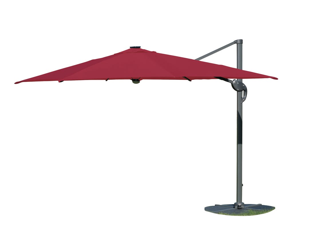 HAWAII Offset Umbrella, 10 ft., red