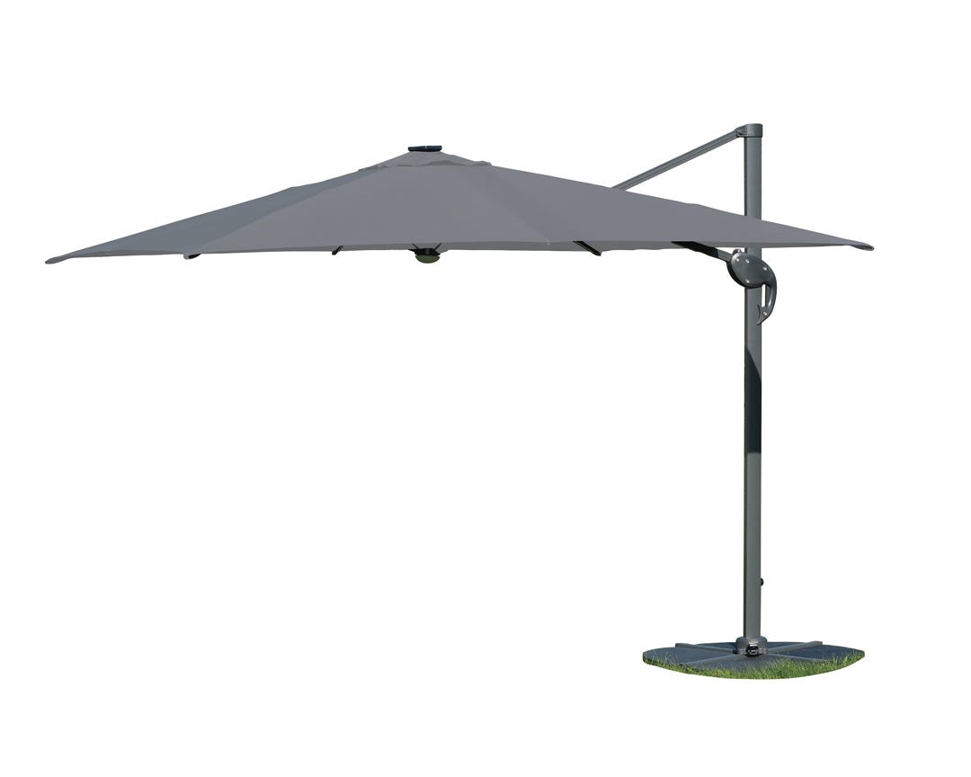 HAWAII Offset Umbrella, 10 ft., grey