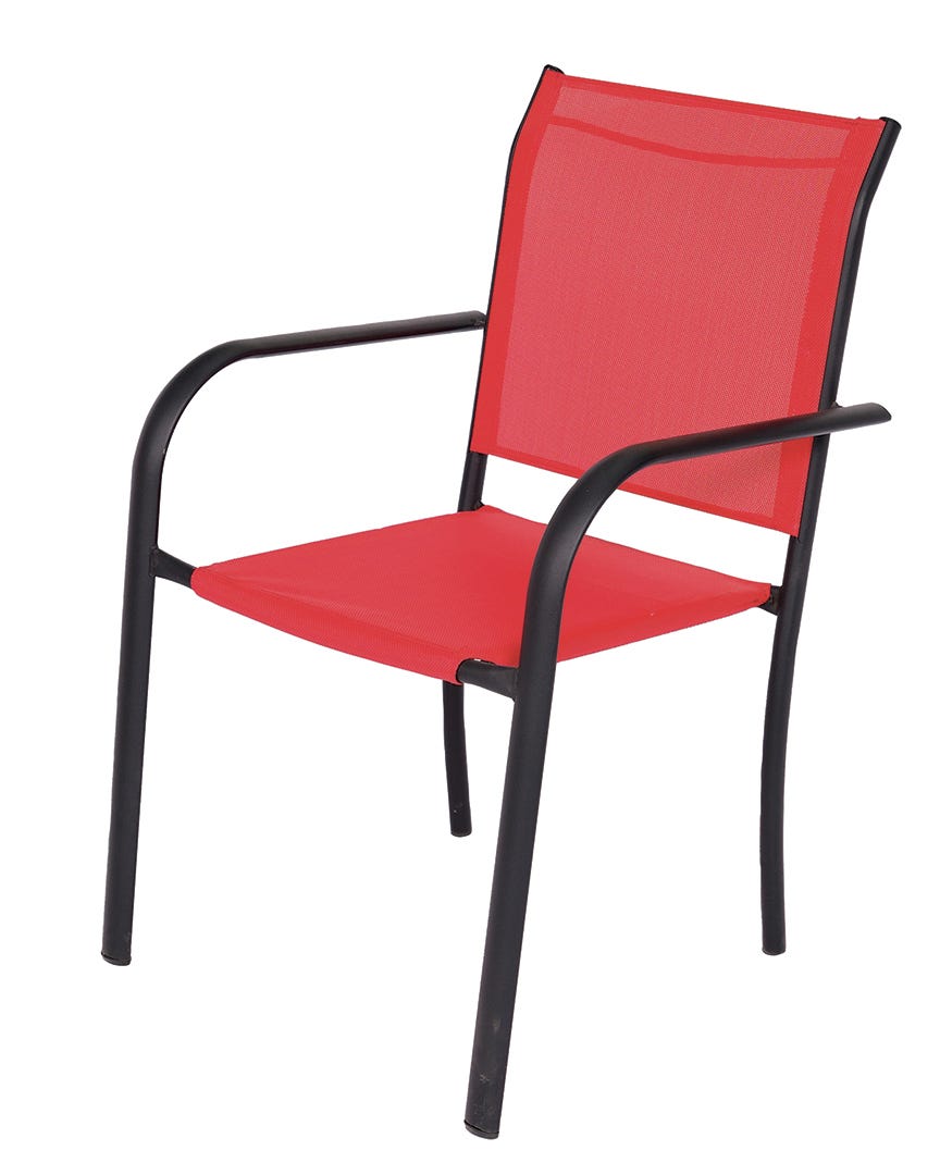 SALERMO Chair, Black and Red