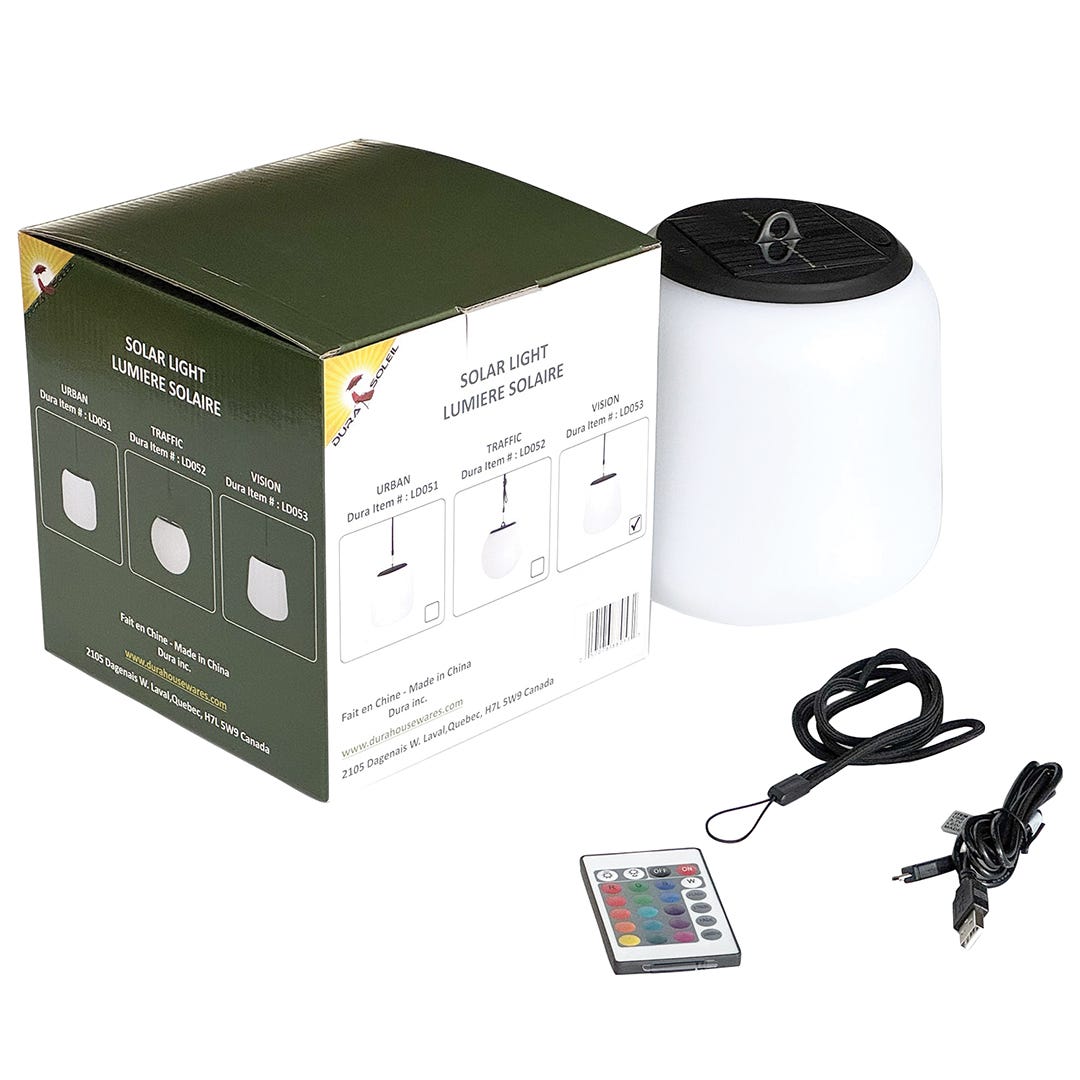 Hanging Solar Lamp with 16-Color Remote Control