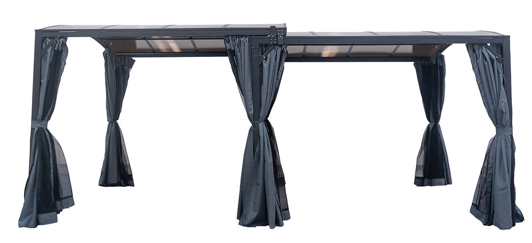 TOLUCA Expandable Gazebo, 10 ft. x 10 ft.-20 ft.