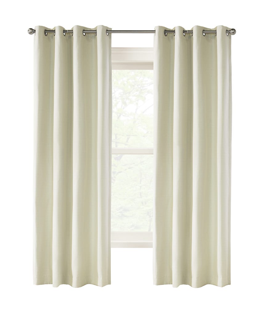 MELBOURNE 100% Blackout Grommet Curtain, White, 84 in.