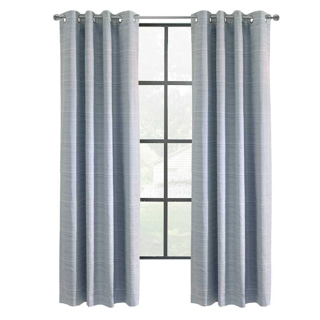 SOLSTICE 100% Blackout Grommet Curtain, Navy, 95 in.