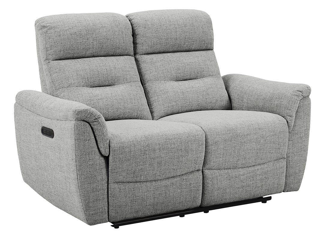 DALIAH Aralia Electric Reclining Loveseat, Gray