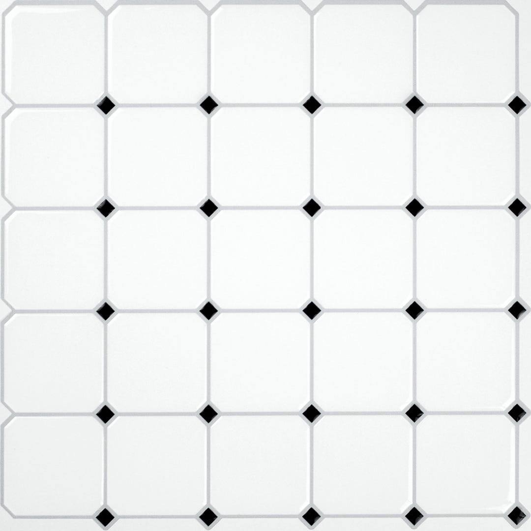 Black & White Diamond Sticktiles, 4/Pack
