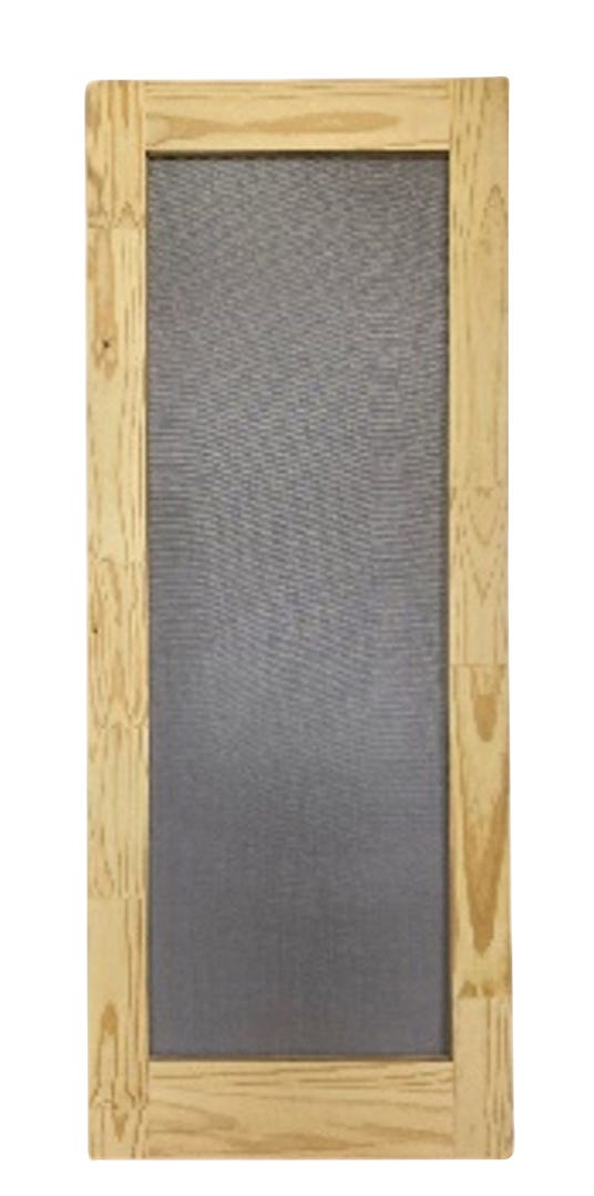 Full View Mosquito Screen Door, Wood, 33 In. X 81 In.