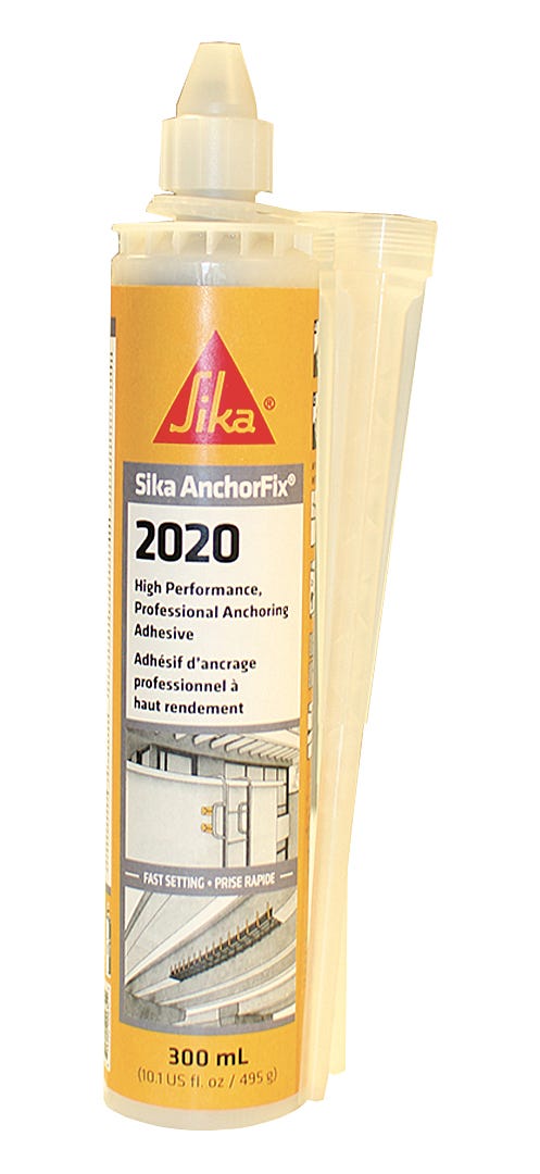 SIKA 2020 High Performance Professional Anchoring Adhesive, 300 ml, Grey