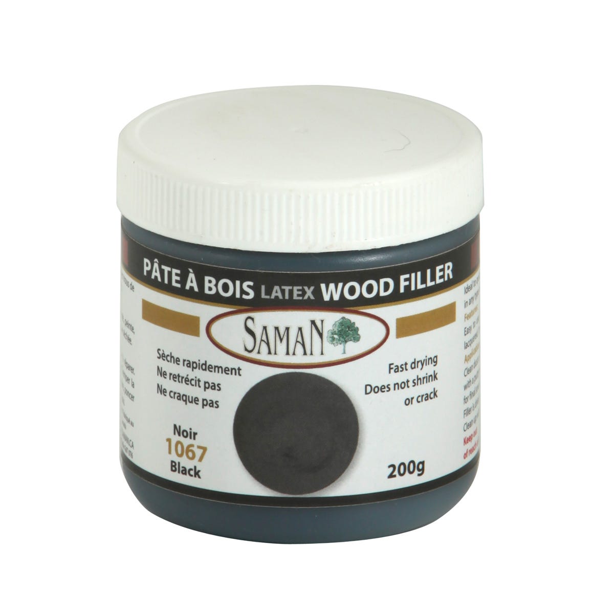 Black Latex Wood Filler, 200 g