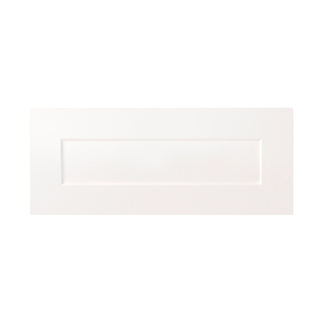 DAHLIA Drawer Front, 18 in.  x 7.5 in., Polar White
