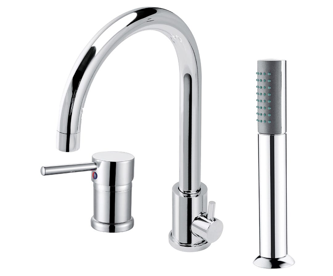 OHAU Roman Tub Faucet, 3-Piece, Chrome
