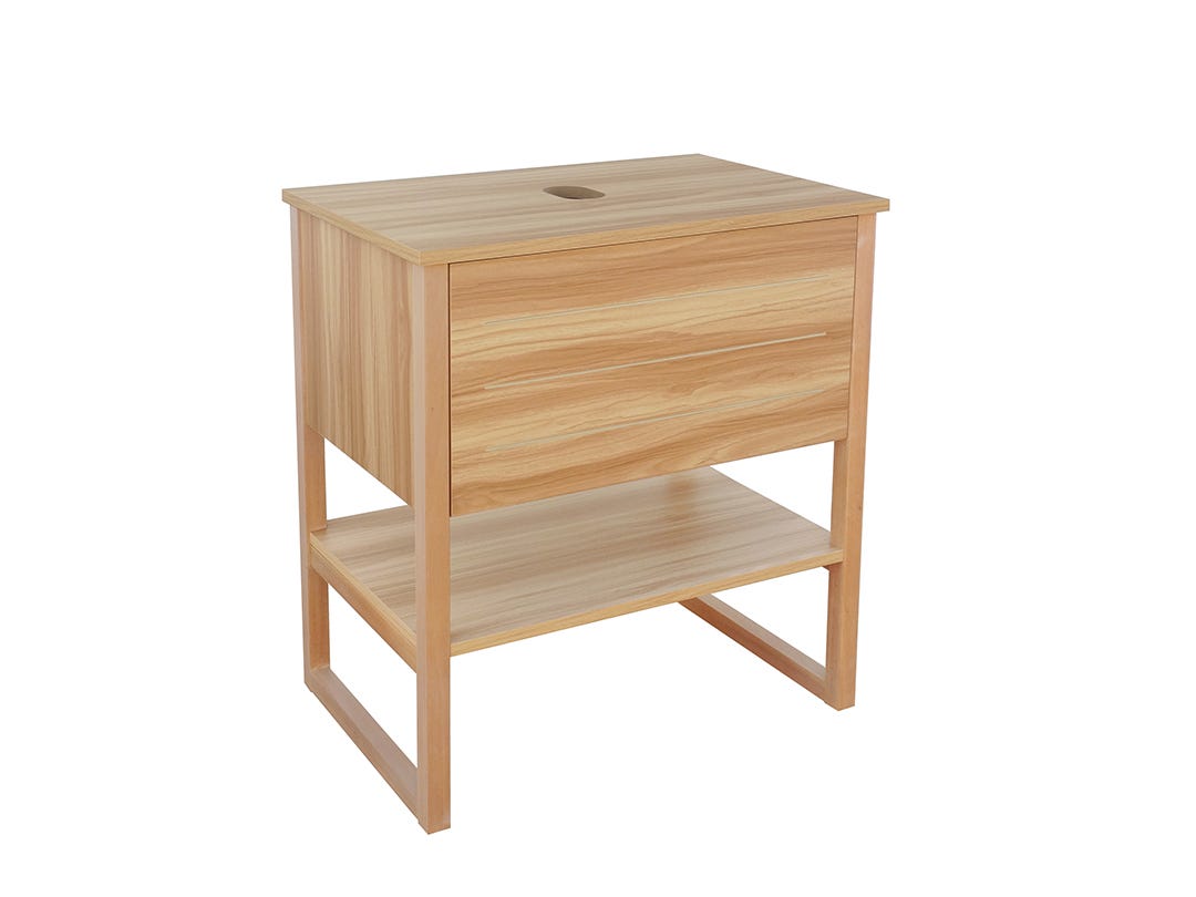 Vessel Sink Vanity, ILIMA, 30 in., 1 drawer, wood grain finish