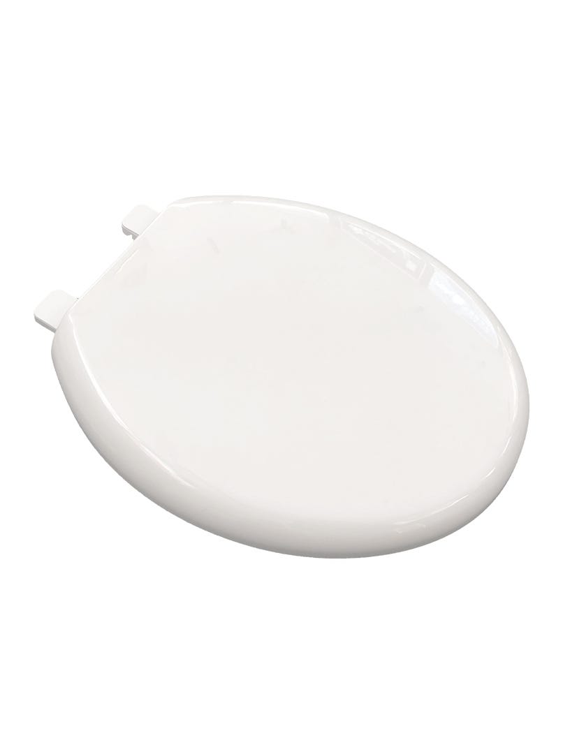 Euro Style Toilet Seat, Plastic, Regular, Slow-Close, 19 in., White