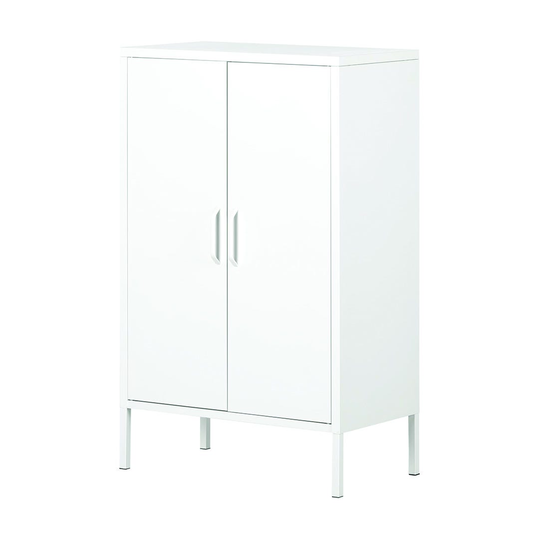 CREA Storage Cabinet, 2 Doors, 25.5 in. x 41.5 in., White