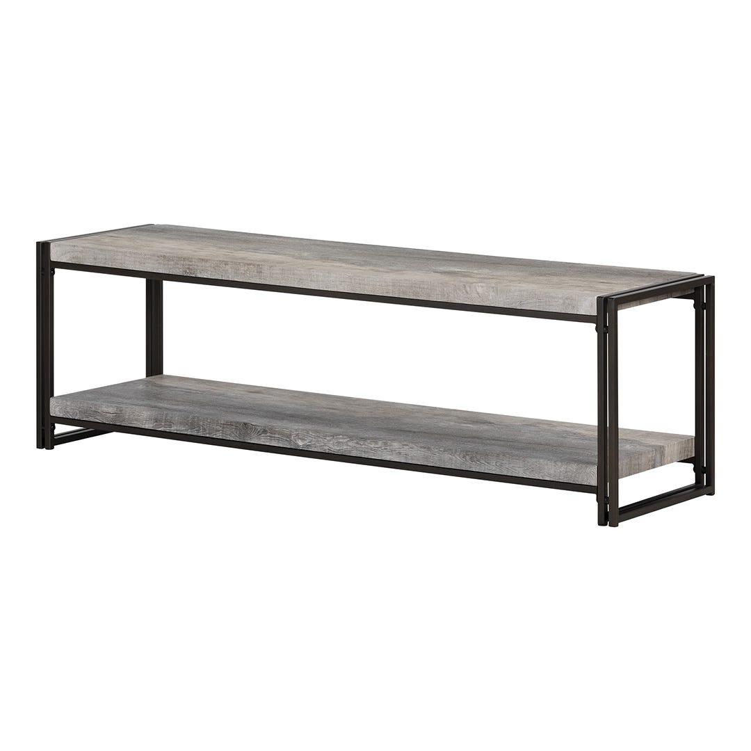 GIMETRI TV Stand, 59 in. x 15.75 in. x 17.75 in., Grey