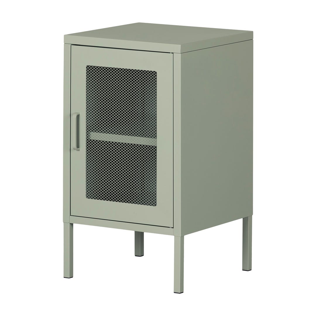KODALI Metal Mesh 1-Door Nightstand, Green