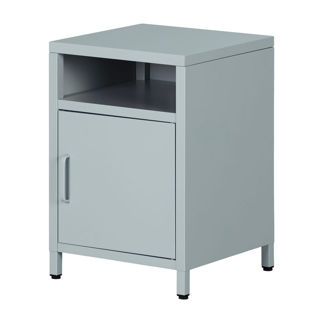 KODALI Metal 1-Door Nightstand, Blue