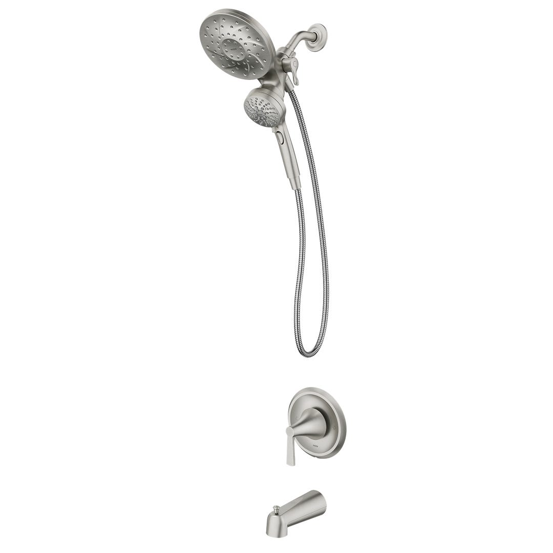 MIKAH POSI-TEMP Faucet with Handheld Shower, Brushed Nickel