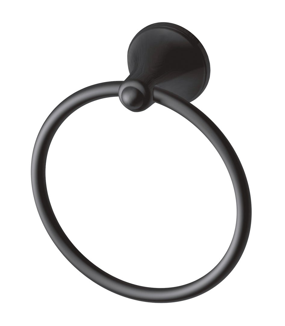Towel Ring, Matte Black