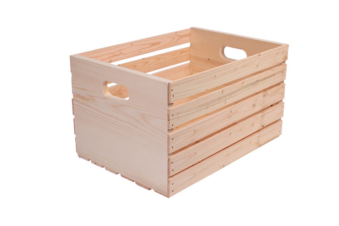 Large Pine Crate, 20 in. x 14.5 in. x 11.5 in.