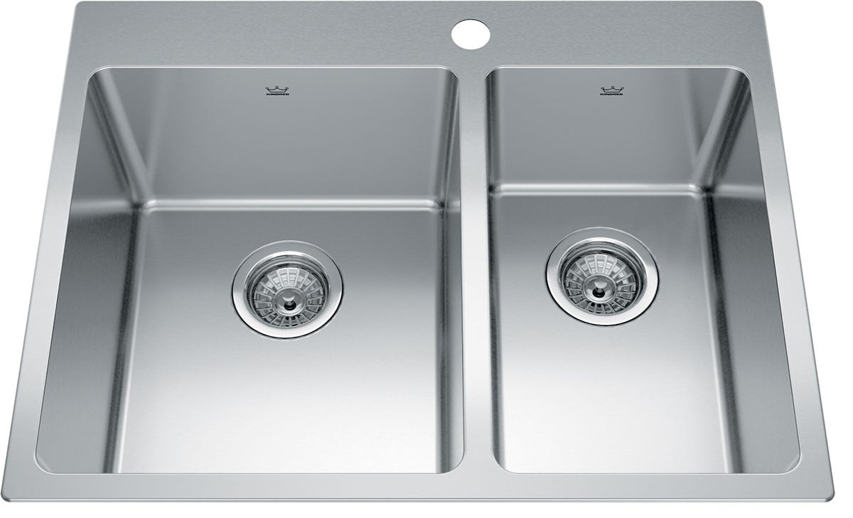 Stainless Steel Kitchen Sink, Double Bowl, KINDRED
