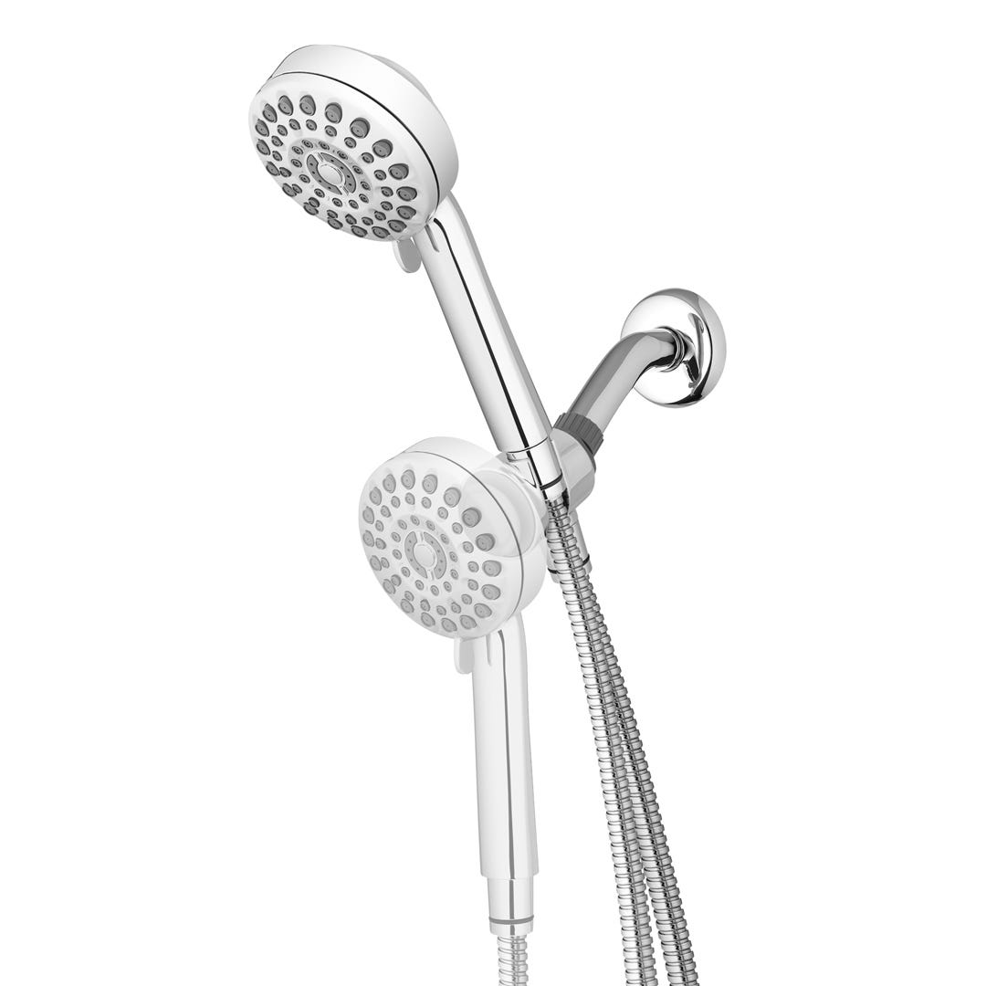 DualDock Multi-Height Hand Held Shower Head With PowerPulse Massage
