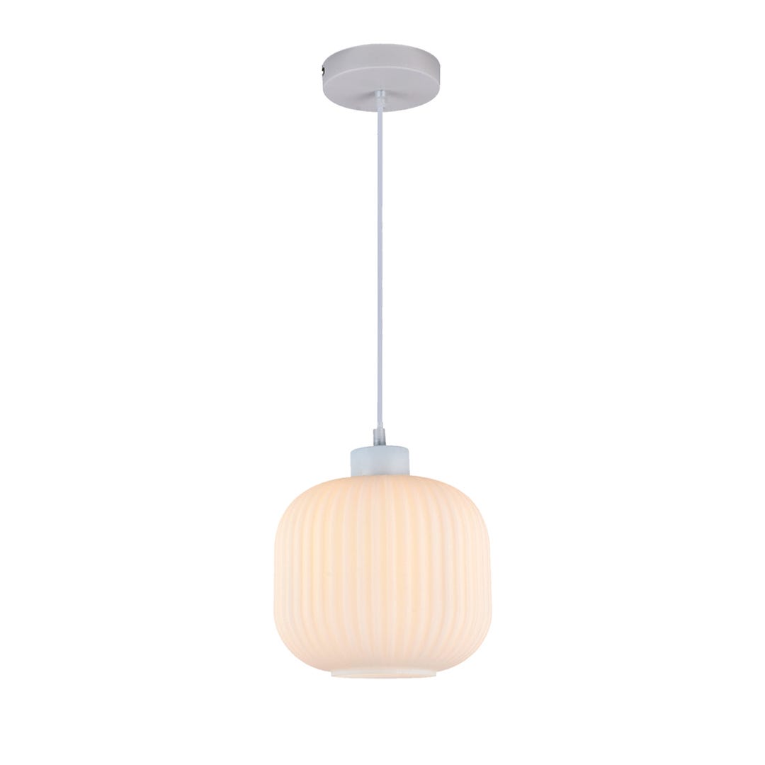 FIFTH AVENUE Pendant Fixture, 1 Lamp, 7.87 In. X 8.27 In., white