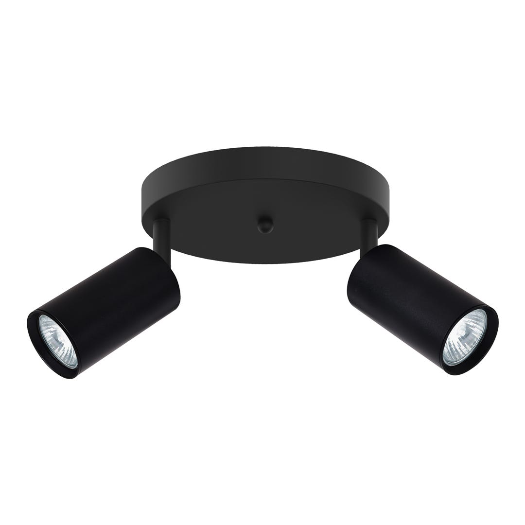 FLEMINGS Canopy Track Swivel, 2 Heads, black