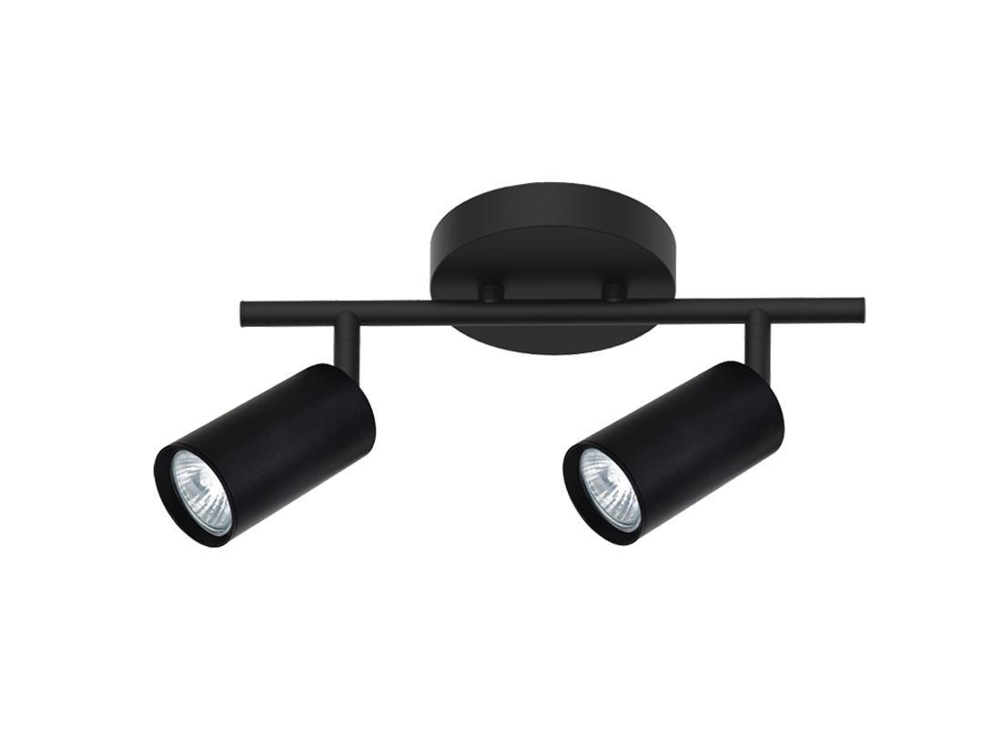 FLEMINGS Track Bar Swivel, 2 Heads, black