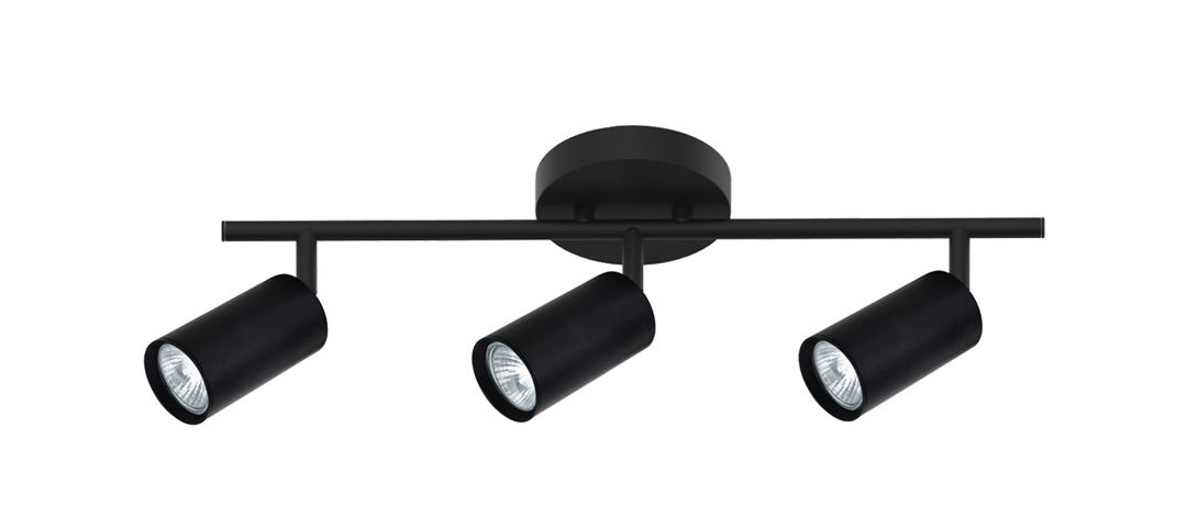 FLEMINGS Track Bar Swivel, 3 Heads, Black