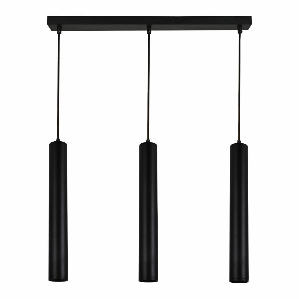 GENESIS Pendant Fixture, 3 Lights, Black