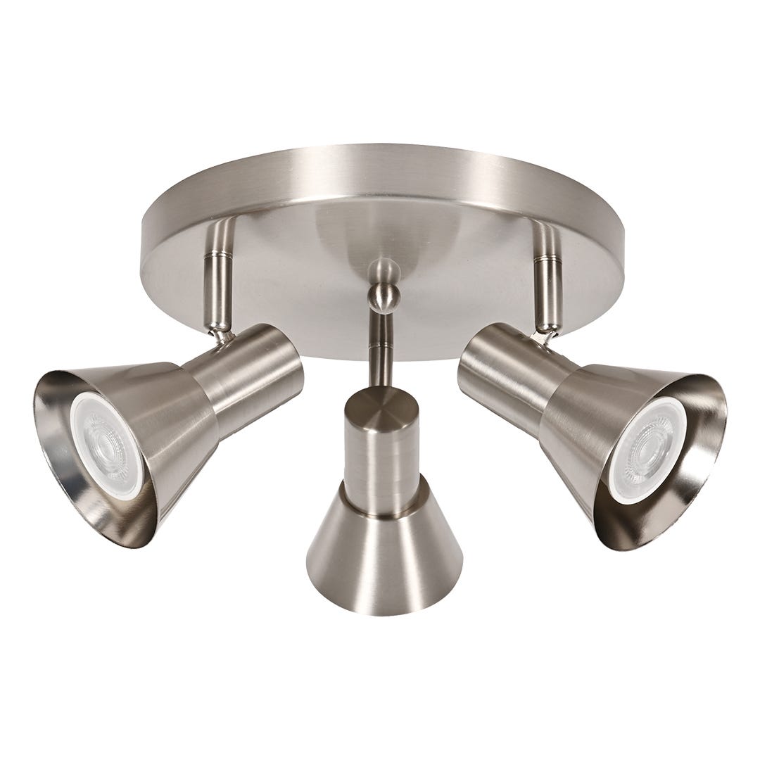 ROSALIE 3-Light Canopy Lighting Fixture, Nickel